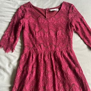 3/4 Sleeve Lace Dress